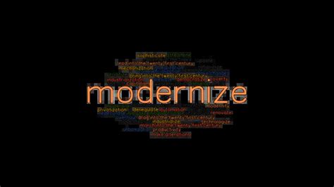 modernize synonym|modernizing synonyms.